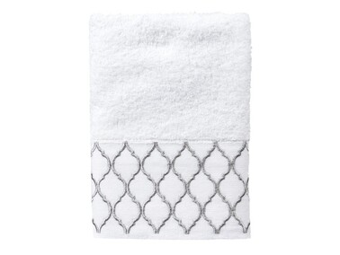 Dowry World 6 Ares Hand Face Towel Set Gray White - Thumbnail