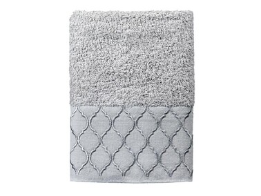 Dowry World 6 Ares Hand Face Towel Set Gray White - Thumbnail