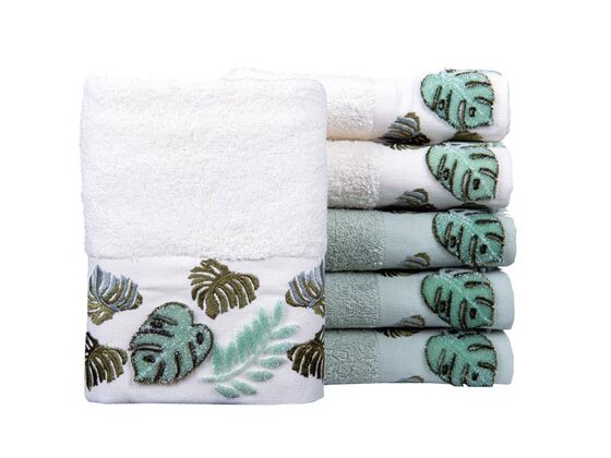 Dowry World 6 Erva Hand and Face Towel Set
