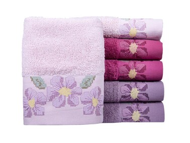 Dowry World 6 Gokce Hand Face Towel Set - Thumbnail