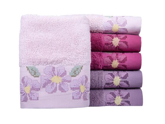 Dowry World 6 Gokce Hand Face Towel Set