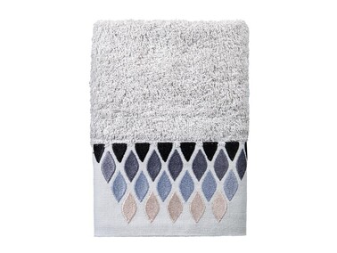 Dowry World 6 Neptune Hand Face Towel Set White Gray - Thumbnail