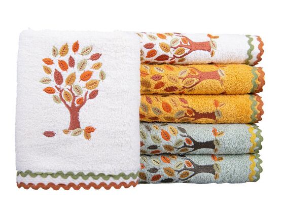 Dowry World 6 Pcs Terra Hand Face Towel Set