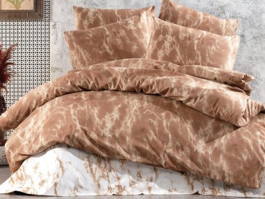 Dowry World - Dowry World Ahenk Double Duvet Cover Set - Beige Dowry World - Dowry World Ahenk Double Duvet Cover Set - Beige