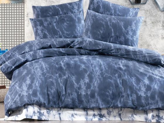 Dowry World Ahenk Double Duvet Cover Set - Blue