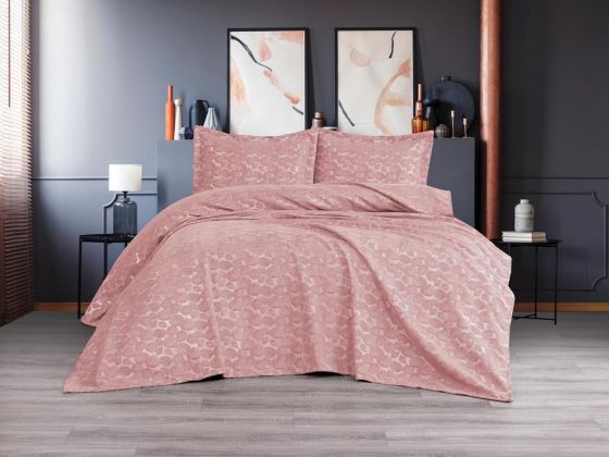 Dowry Land Alexa 3-Piece Bedspread Set Powder