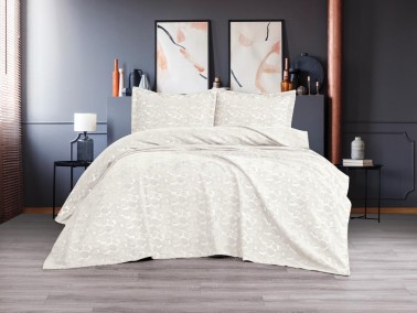 Çeyiz Diyarı - Dowry Land Alexa 3-Piece Bedspread Set Cream Çeyiz Diyarı - Dowry Land Alexa 3-Piece Bedspread Set Cream