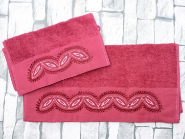 Dowry World Almeda Embroidered 2 Pcs Towel Set Fuchsia
- Thumbnail
