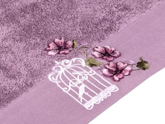 Dowry World Phoenix Hand Face Towel Purple