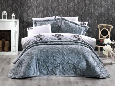 Çeyiz Diyarı - Dowry Land Armoni 9 Pieces Duvet Cover Set Gray Çeyiz Diyarı - Dowry Land Armoni 9 Pieces Duvet Cover Set Gray