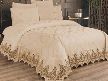 Çeyiz Diyarı - Dowry World Bellisimo Double Pique Set Beige Çeyiz Diyarı - Dowry World Bellisimo Double Pique Set Beige