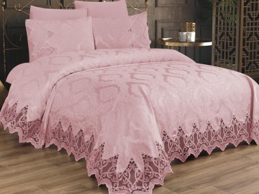 Çeyiz Diyarı - Dowry World Bellisimo Double Pique Set Powder Çeyiz Diyarı - Dowry World Bellisimo Double Pique Set Powder