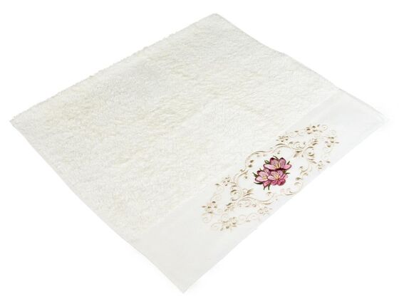 Dowry World Berrak 3 Pcs Hand Face Towel Set Cream