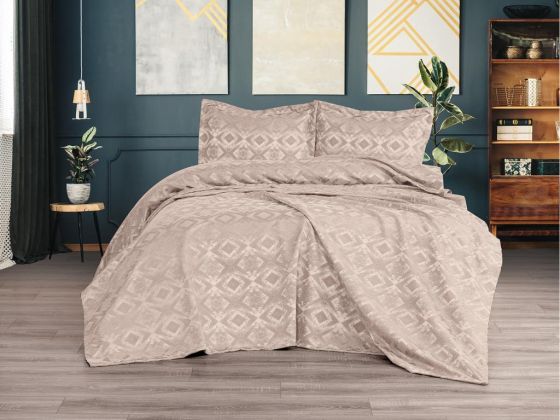 Dowry Land Brina 3-Piece Bedspread Set Beige