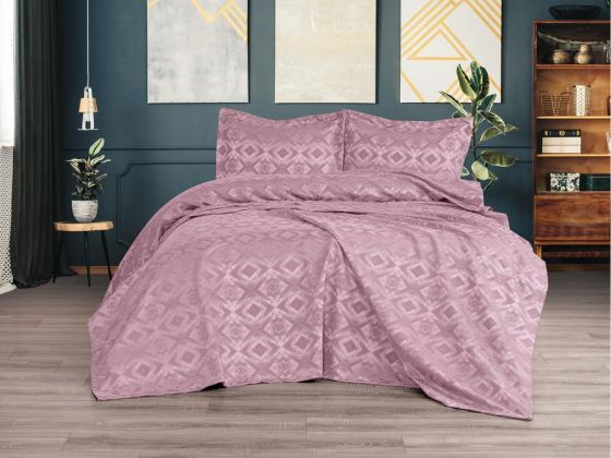 Dowry Land Brina 3 Piece Bedspread Set Lavender