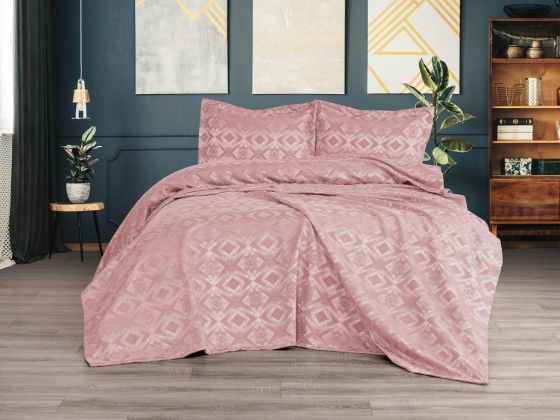 Dowry Land Brina 3-Piece Bedspread Set Powder