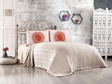 Çeyiz Diyarı - Dowry World Cemre Double Pique Set Orange