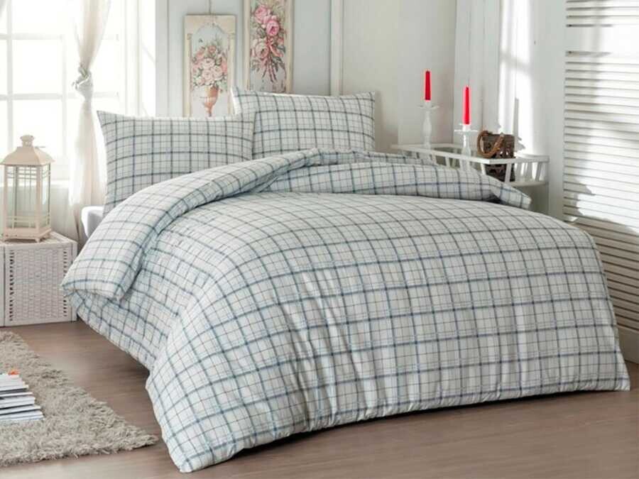 Dowry World Ekose Double Duvet Cover Set - Thumbnail