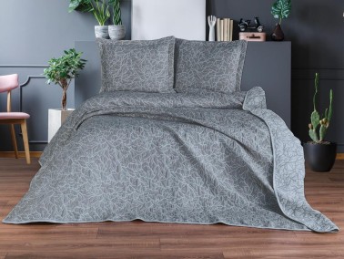 Çeyiz Diyarı - Dowry Land Double River Double Sided Bedspread Set Anthracite Çeyiz Diyarı - Dowry Land Double River Double Sided Bedspread Set Anthracite