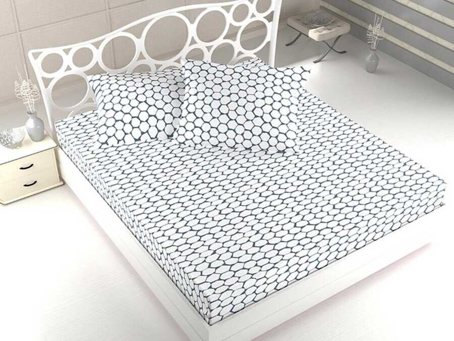 Dowry World - Dowry World Honeycomb Double Bed Sheet Set Dowry World - Dowry World Honeycomb Double Bed Sheet Set