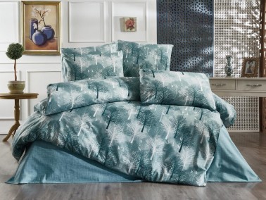 Dowry World - Dowry World Çınar Double Duvet Cover Set Green