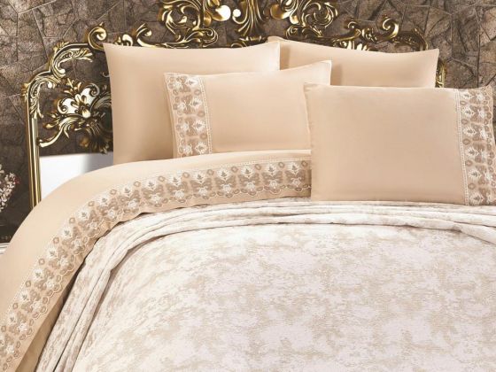 Dowry Land Cinar Bridal Set 7 Pieces Cappucino