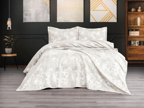 Dowry Land Clara 3-Piece Bedspread Set Cream