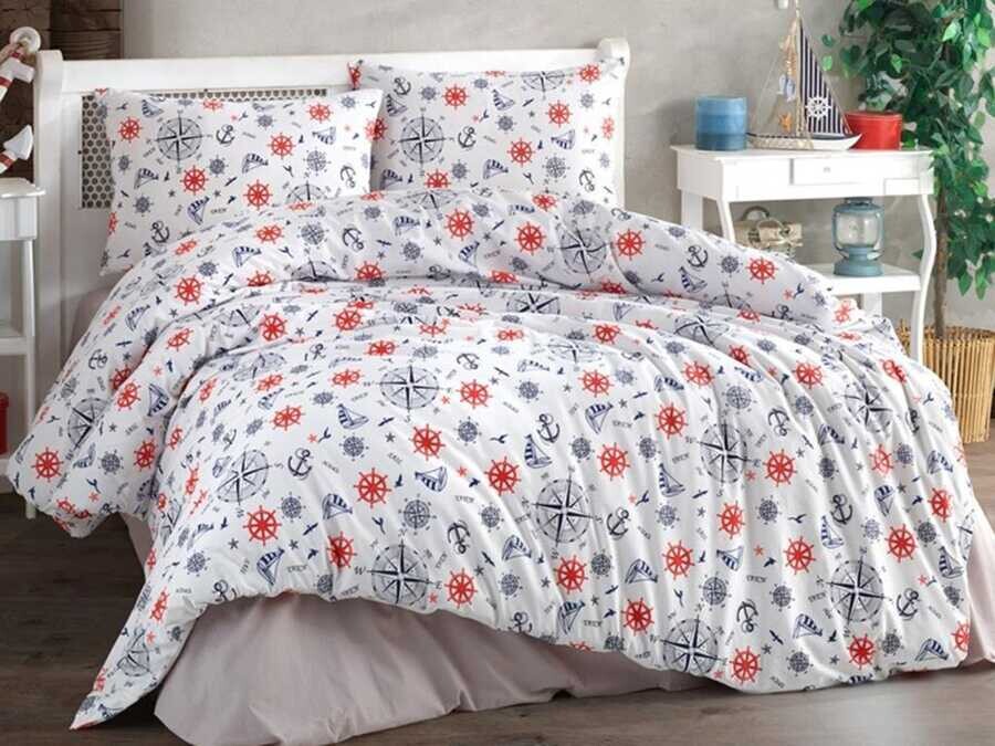 Çeyiz Diyarı - Dowry World Sailor Single Duvet Cover Set Çeyiz Diyarı - Dowry World Sailor Single Duvet Cover Set