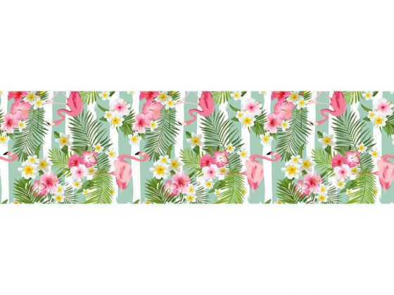 Dowry World Digital Print Flamingo Pattern Runner