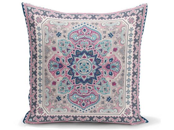 Dowry World Digital Printing Single Odette Pillow Cover - Plum