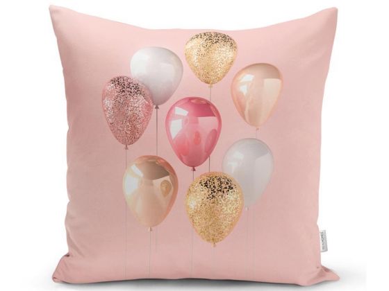 Dowry World Digital Print Single Viviane Cushion's Cover - Pink 