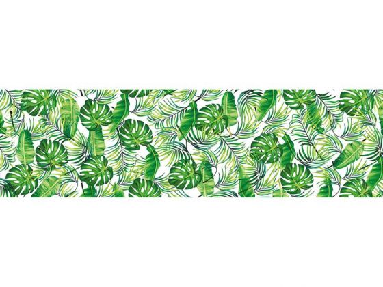 Dowry World Digital Print Yaprak Pattern Runner