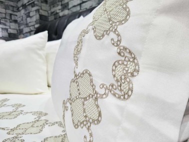 Dowry Land Dior Cotton Satin Duvet Cover Set Cappucino Cappucino - Thumbnail