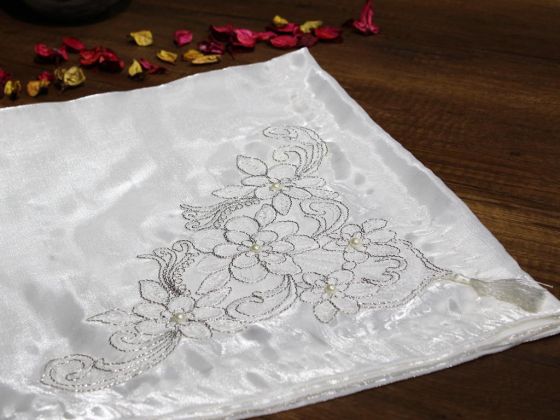 Land of Dowry Elegant Satin Pack Cream Silver