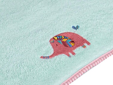 Dowry World Elephant Baby Towel Green - Thumbnail