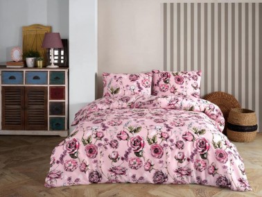 Çeyiz Diyarı - Dowry World Floryn Double Duvet Cover Set Pink Çeyiz Diyarı - Dowry World Floryn Double Duvet Cover Set Pink