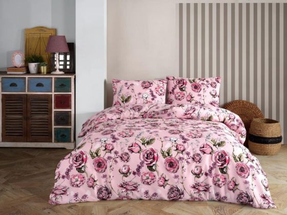 Dowry World Floryn Double Duvet Cover Set Pink