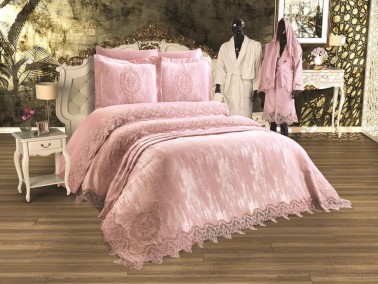 Çeyiz Diyarı - Dowry Land French Guipure Cloud Dowery Pack 15 Pieces - Powder