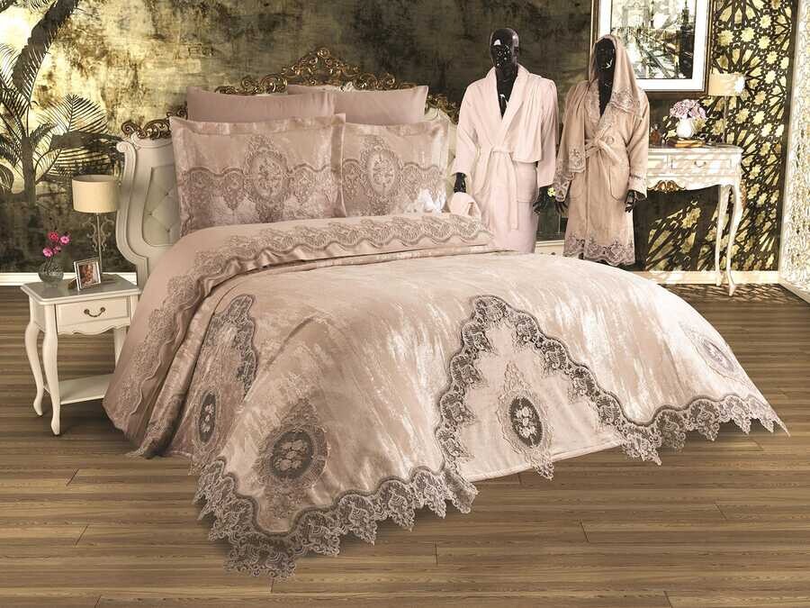 Dowry World - Dowry World French Laced Dilara Dowry Pack 15 Piece - Cappucino Dowry World - Dowry World French Laced Dilara Dowry Pack 15 Piece - Cappucino