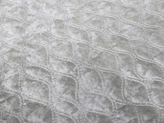 Land of Dowry French Guipure Lisa Velvet Prayer Rug Cream Cream