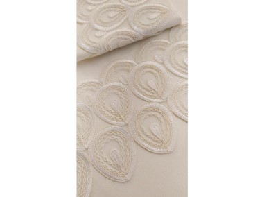 French Guipure Ruveyda Duvet Cover Set 6 Pieces Cream - Thumbnail