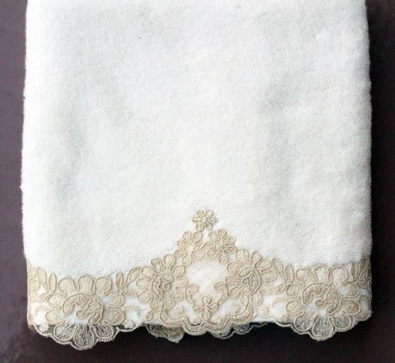 Dowry World French Laced Servella Towel