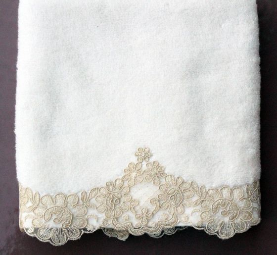 Dowry World French Laced Servella Towel
