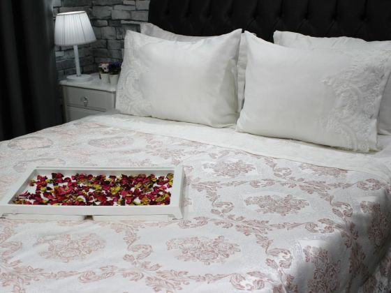 Dowry World French Guipure Sonia Bedspread Cream