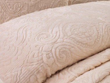 Dowry World Glory Double Bedspread Cream-Beige - Thumbnail