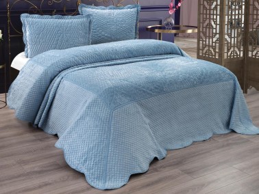 Dowry World Glory Double Bedspread Blue - Thumbnail