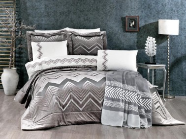 Çeyiz Diyarı - Dowry Land Granada 9 Pieces Duvet Cover Set Smoked Çeyiz Diyarı - Dowry Land Granada 9 Pieces Duvet Cover Set Smoked