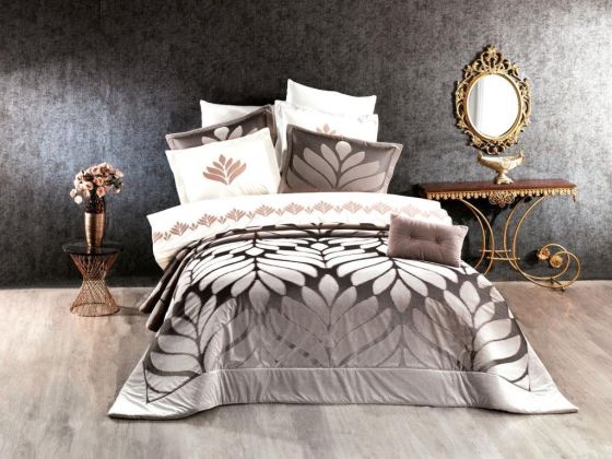 Dowry Land Ibiza 4 Piece Bedspread Set Rose Gold