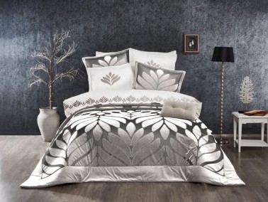 Çeyiz Diyarı - Dowry Land Ibiza 4 Piece Bedspread Set Silver Çeyiz Diyarı - Dowry Land Ibiza 4 Piece Bedspread Set Silver