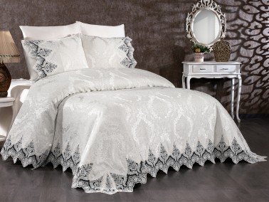 Çeyiz Diyarı - Dowry World Ivory Double Pique Set Cream Çeyiz Diyarı - Dowry World Ivory Double Pique Set Cream